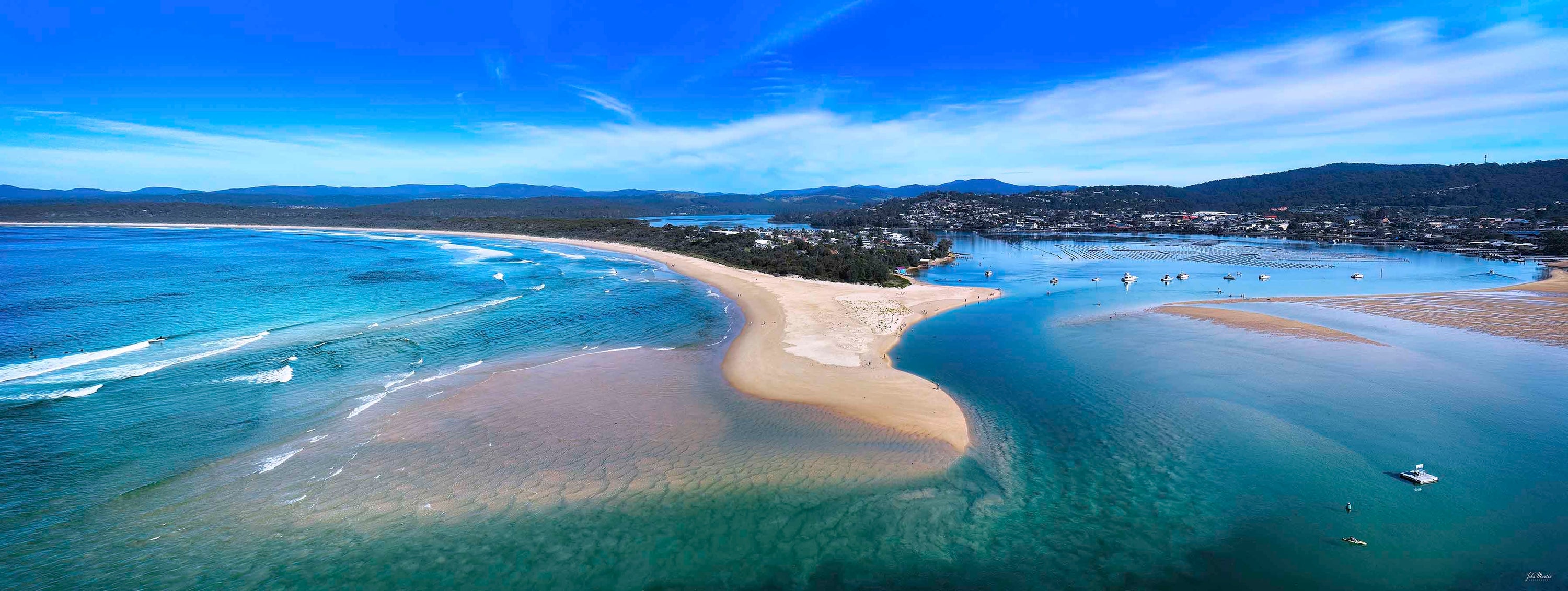 Merimbula Lake jigsaw puzzle box, Made in Australia