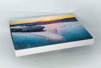 Cork-backed placemats set of six — Fishpen and Merimbula aerial at golden hour, NSW Sapphire Coast