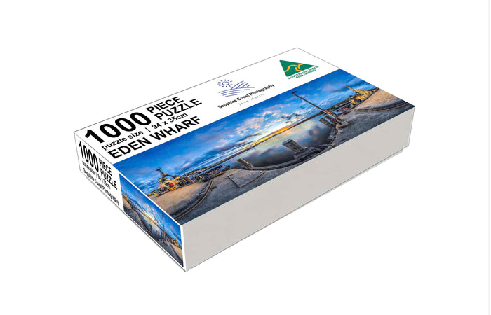 Jigsaw puzzle — Eden Wharf, 1000 piece, NSW Sapphire Coast photography