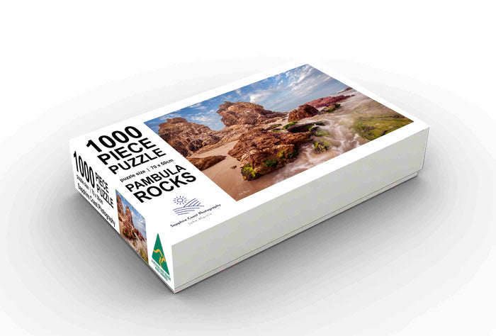 Pambula Rocks jigsaw puzzle, 1000 piece — Devonian rock formations at Pambula Beach, NSW