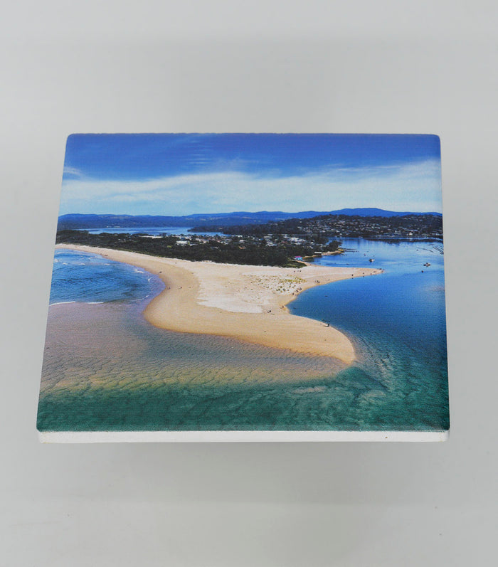 Ceramic coasters mixed set of 4 — Sapphire Coast photography NSW