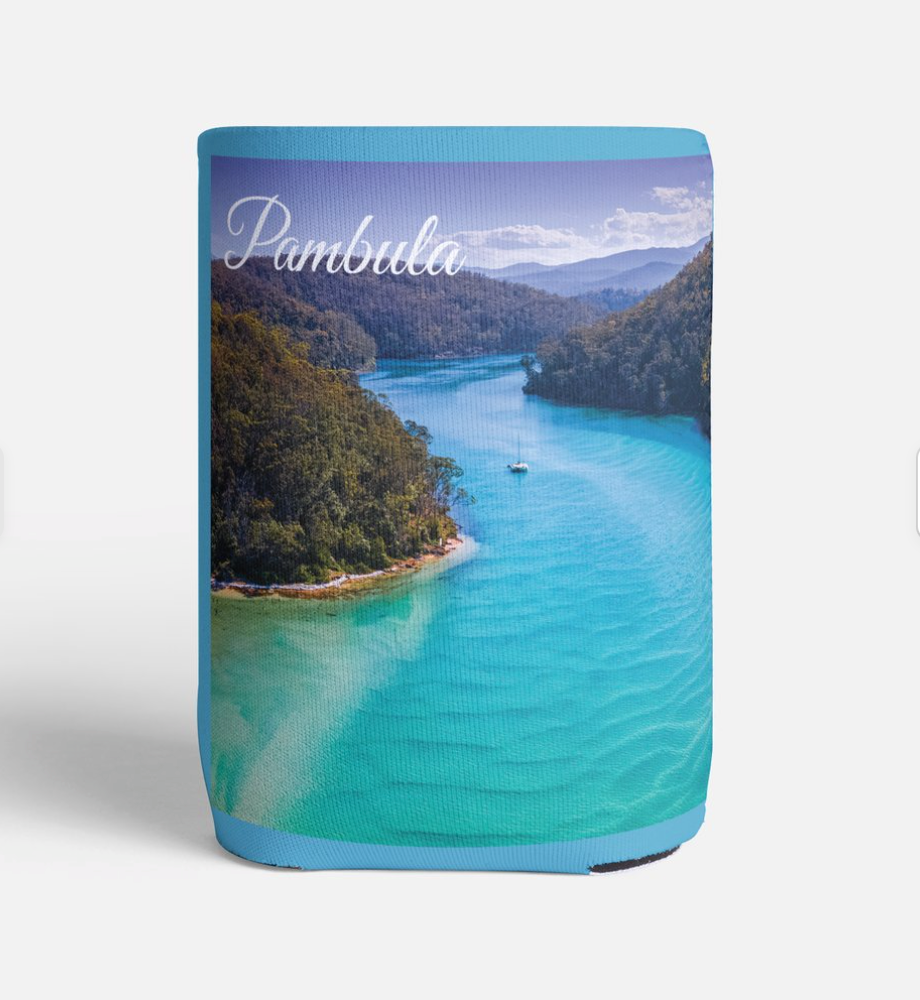 Stubby holder — Pambula River, NSW Sapphire Coast photography