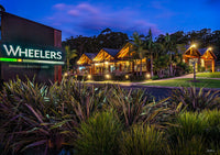 Wheelers Seafood Restaurant Pambula print at twilight